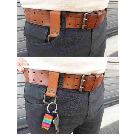 Passant cuir ceinture tcheque