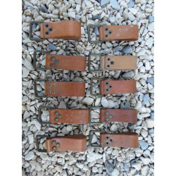 Lot 10 Passants cuir ceinture tcheque