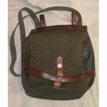 Sacoche Suisse cuir coton vintage