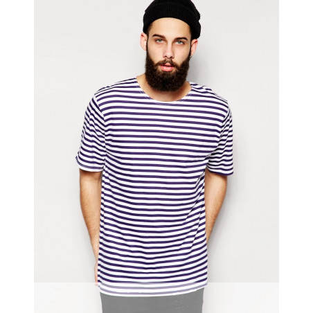 T Shirt Marinière Armée Russe. Bleu Clair MC