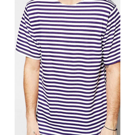 T Shirt Marinière Armée Russe. Bleu Clair MC