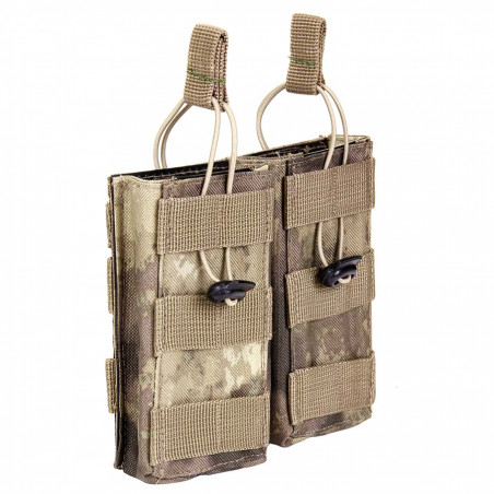 Pochette 2 chargeurs, ouverte, système Molle  F