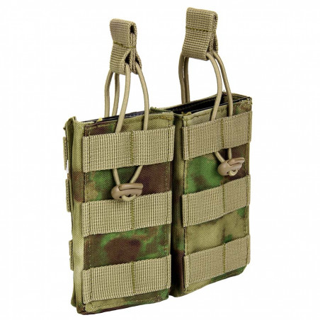 Pochette 2 chargeurs, ouverte, système Molle  F