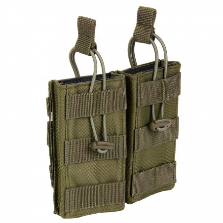 Pochette 2 chargeurs, ouverte, système Molle  F