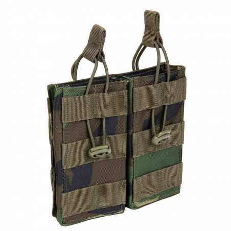 Pochette 2 chargeurs, ouverte, système Molle  F