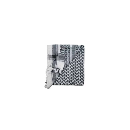 Keffieh Noir Blanc Skeleton - Écharpe Foulard Shemag Pour Airsoft - Neuf