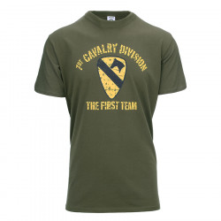 T-shirt militaire 1st Cavalry Division Vert