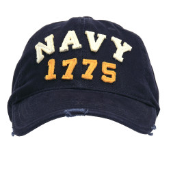 Baseball cap stone washed navy 1775