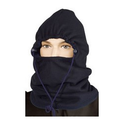 Cagoule Canadienne Polaire Réversible Bleu/Noir