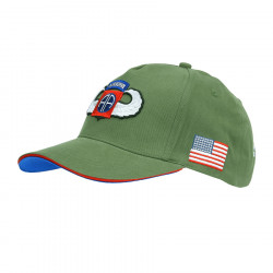Casquette de baseball, 82nd Airborne, WWII. 3D