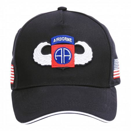 Casquette de baseball, 82nd Airborne, WWII. 3D