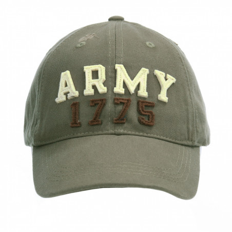 Casquette de baseball délavée : army 1775