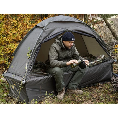 SoBuy OGS32-HG Tente de Camping 4 en 1 Pliable Lit Surélevé, Toit, Sac