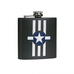 Flasque en métal 6 oz USAF Invasion Stripes acier stainless