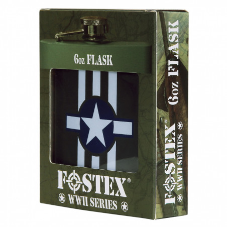 Flasque en métal 6 oz USAF Invasion Stripes acier stainless