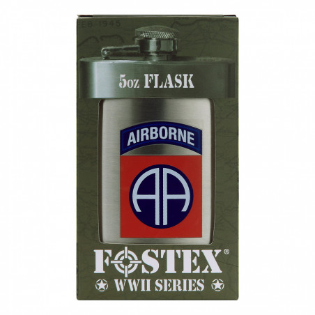 Flasque en métal 5 oz 82nd Airborne acier stainless