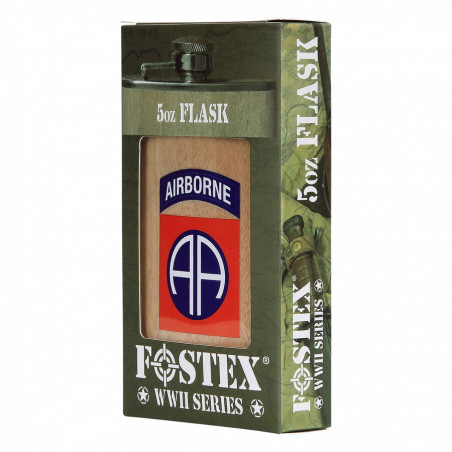 Flasque en métal 5 oz 82nd Airborne acier stainless