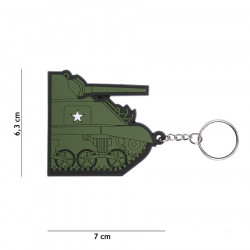 Porte-clés 3D PVC Sherman Tank 104