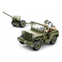 Sluban Allied jeep with Anti-Aircraft guns M38-B0853 R16140