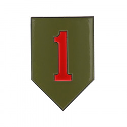 Logo en métal de la 1st Infantry Division