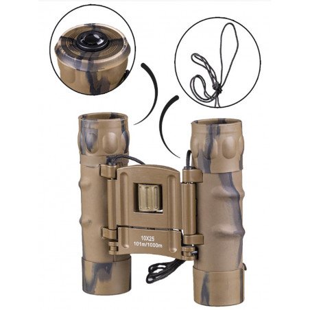 Jumelles militaire 10X25 Desert - MIL-TEC