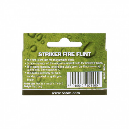 BCB Bloc de magnésium avec silex CN331