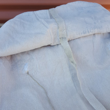 Lot de 3 carrés de tissu en matière vintage vieux linge