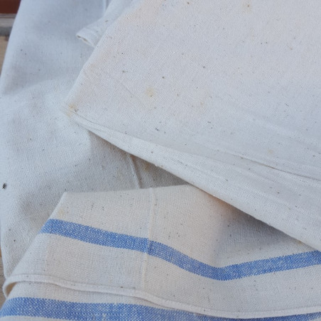 Lot de 5 torchons issu d'un déstockage de l'armée suisse liseré bleu