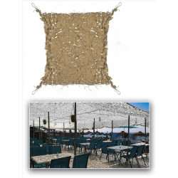 Voile ombrage filet broadleaf 5X5m - Beige