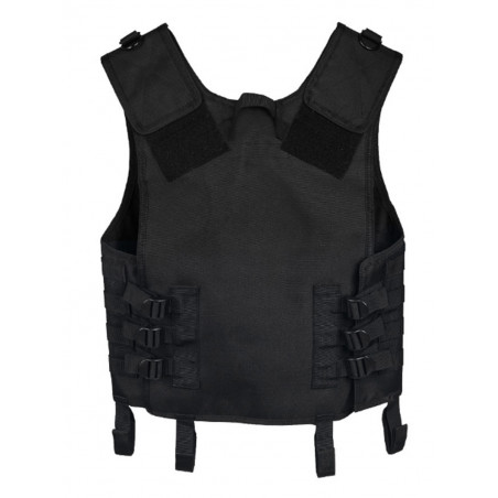 Gilet intervention tactique Gendarmerie-Police NOIR -MIL-TEC