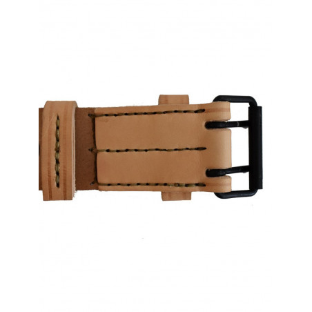 Ceinturon cuir Armée Française Modèle 1945 - NEUF