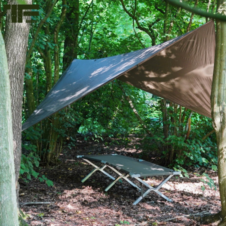 TF-2215 Bâche 3X3 Tarp Bushcraft