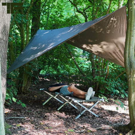 TF-2215 Bâche 3X3 Tarp Bushcraft