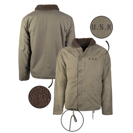 Veste militaire US. NAVY DECK N-1- MIL-TEC