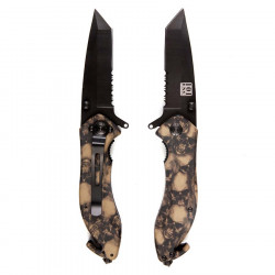 Couteau : skull + clip 016939 CA