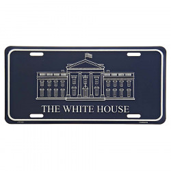 Plaque immatriculation alu : Whitehouse