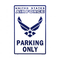 Plaque déco en métal : Air Force