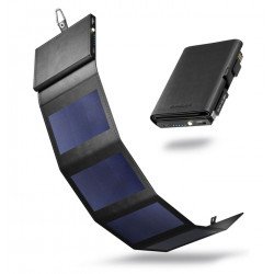 Chargeur solaire portable Sunslice PHOTON - noir 4W