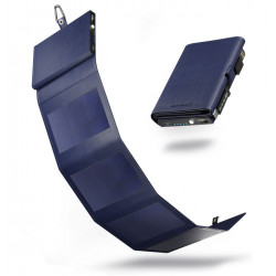 Chargeur solaire portable PHOTON - bleu 4W