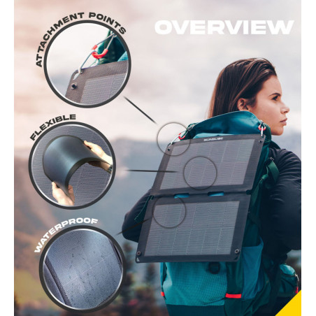 Panneau Solaire FUSION FLEX 12 - noir