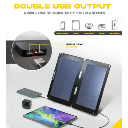 Panneau Solaire FUSION FLEX 12 - noir