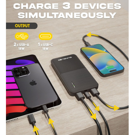 Batterie Externe PowerBank GRAVITY 10 - 10000 mAh