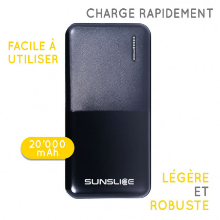 Batterie Externe PowerBank GRAVITY 20000 mAh