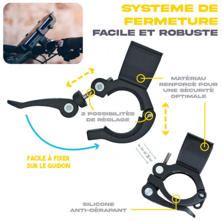 Support Telephone Velo Moto CYCLOTRON 5000 mAH