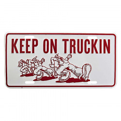 Plaque immatriculation alu : keep on trucking