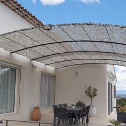 Voile ombrage filet blanc broadleaf 4X5m