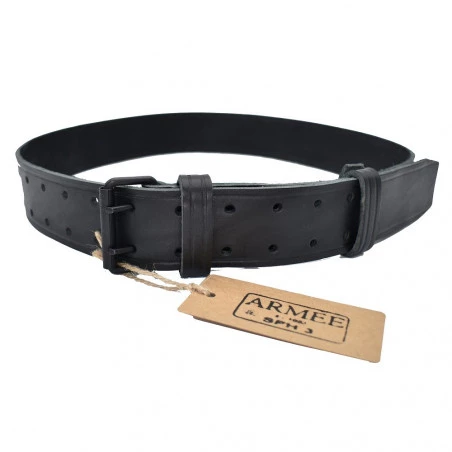 Ceinture Militaire Française Vintage - Beige - Largeur 3 Cm - Réglable - Taille Unique - Neuf Avec Imperfections