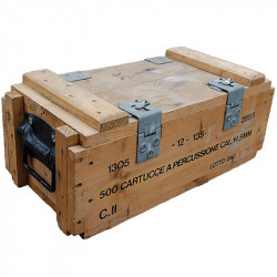 Petite caisse à munition vintage en bois