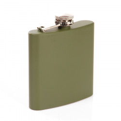 Flasque en métal, 6 oz verte