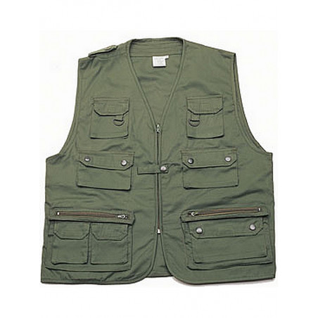 Veste / Gilet Sans Manches  Reporter - Kaki Veste / Gilet Sans Manches  Reporter - Kaki